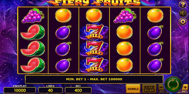 Fiery Fruits Spielautomat Fiery Fruits Spielautomat